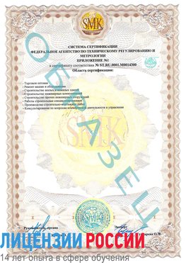 Образец сертификата соответствия (приложение) Боровск Сертификат OHSAS 18001